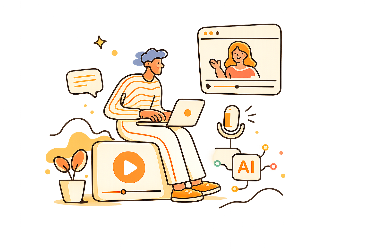 AI Listing Concierge, an AI concierge chatting with a website visitor and booking them in